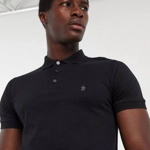 French Connection Essentials polo in navy